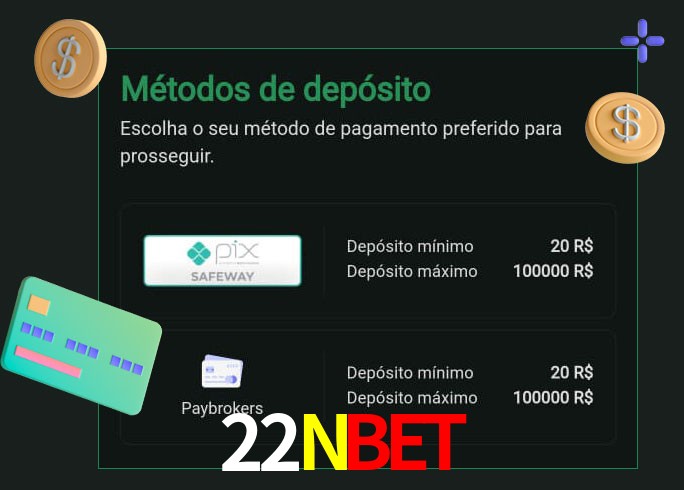 O cassino 22NBET oferece uma grande variedade de métodos de pagamento