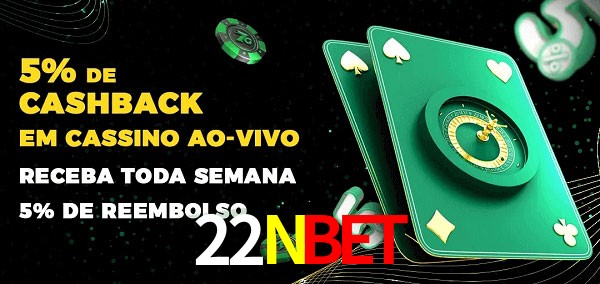 Promoções do cassino ao Vivo 22NBET
